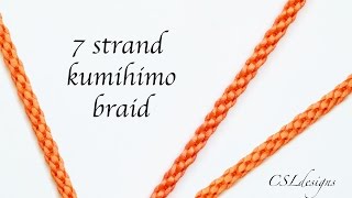 7 strand kumihimo braid [upl. by Ennaeel]