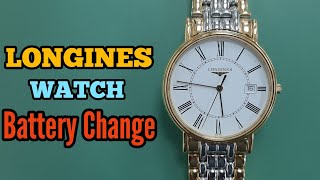 How To Change Longines L47902 Watch Battery  Watch Repair Channel  SolimBD [upl. by Van]