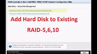 How to Add HDD to Existing RAID5 6 10 [upl. by Ut]