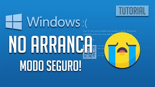 Windows 10 No Arranca  Solucion 2025  Modo Seguro [upl. by Steve]