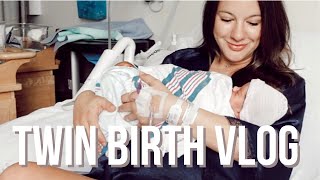 TWIN BIRTH VLOG  NATURAL DELIVERY  HEATHER FERN [upl. by Latouche]