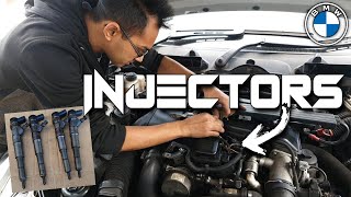 BMW E90 diesel injector replacement  BMW E90 320d [upl. by Paley]