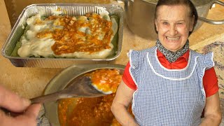 Pasta Grannies enjoy Ernestinas spinach and meat cannelloni [upl. by Liv816]