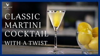 Classic Martini Cocktail With a Twist  Grey Goose Vodka [upl. by Anialahs]