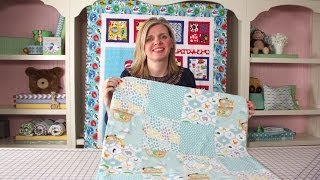 How to Make a Quick amp Simple Receiving Blanket DIY Tutorial  Fat Quarter Shop [upl. by Marguerie]