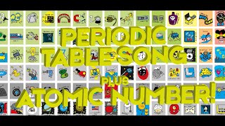 PERIODIC TABLE SONG  IMAGES FOR MEMORIZING ATOMIC NUMBER [upl. by Evy734]