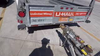 Uhaul 6x12 open trailer review [upl. by Helsa]