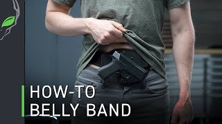 How To Wear The LowPro Belly Band Holster by Alien Gear Holsters [upl. by Ahsyek183]