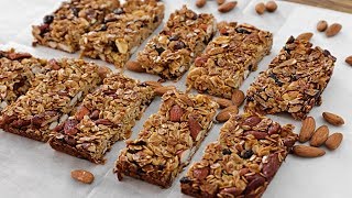 Healthy Granola Bars Recipe [upl. by Christoforo]