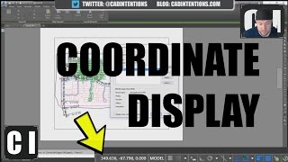 AutoCAD How to Display Coordinates and other Settings [upl. by Dygall114]