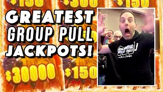 GREATEST Group Slot Pull JACKPOTS [upl. by Ollopa]