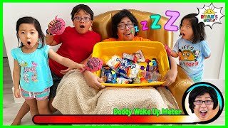 Greedy Daddy In Real Life Pretend Play Dont Wake Daddy Challenge [upl. by Dilly957]