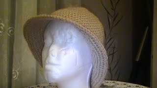 elegant chapeau pour femme au crochet 1 partie [upl. by Durrell]