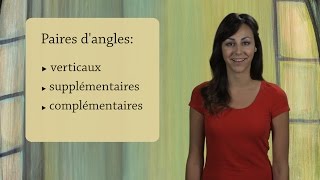 Angles complémentaires et supplémentaires  Géométrie [upl. by Warga538]