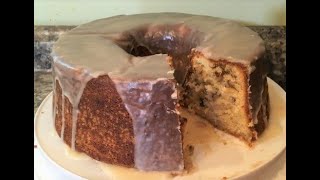 Black Walnut Pound Cake with Buttercream Glaze [upl. by Oiliduab]