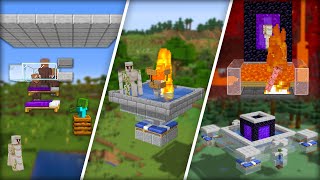 Testing Iron Farms in Minecraft  Which One You Should Build [upl. by Euqinoj]