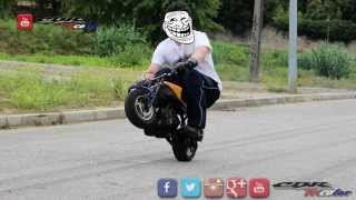 ✔ Wheelies on a MiniMoto  PocketBike 50cc [upl. by Erreid]