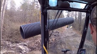 Big Culvert Pipe Installation [upl. by Inor]