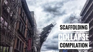 Scaffolding Collapse  Scaffold Falling Over Compilation [upl. by Clippard]