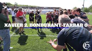 Cedar Rapids Xavier beats BondurantFarrar in 2021 Class 2A boys state soccer championship game [upl. by Dupaix]