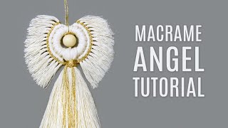 MACRAMÉ ANGEL TUTORIAL [upl. by Ainnek538]