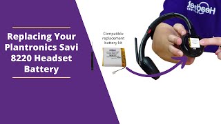 How To Replace Your Plantronics Poly Savi 8220 Battery [upl. by Sidnak]