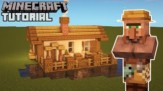 Minecraft  Fishermans House Tutorial Villager Houses [upl. by Eillor156]