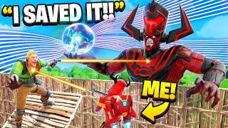 I SAVED The Galactus Live Event Fortnite [upl. by Obbard]