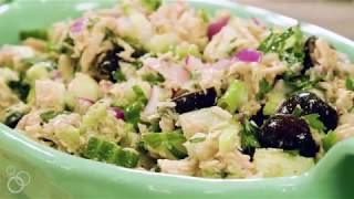 No Mayo Mediterranean Tuna Salad  The Mediterranean Dish [upl. by Kceb]