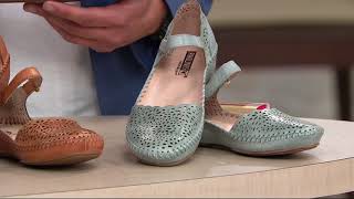 Pikolinos Leather Quarter Strap Shoes  Vallarta on QVC [upl. by Sexton614]