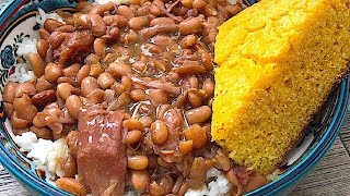 Southern Style Pinto Beans Recipe Slow amp Easy  SLOW COOKER PINTO BEANS  SURVIVAL MEALS [upl. by Tiossem]