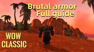 WoW ClassicFull guide for Warrior Brutal Armor questline [upl. by Imugem28]