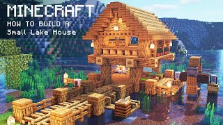 Minecraft How To Build a lake house [upl. by Kilian]