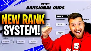 NEW Fortnite RANK System EXPLAINED  Divisional Cups [upl. by Mctyre]