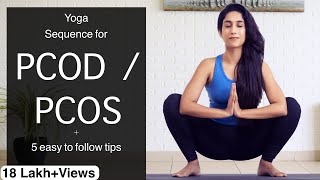 PCODPCOS yoga  Thyroid  Yoga for PCOD  PCOS  Yogbela [upl. by Mauer]