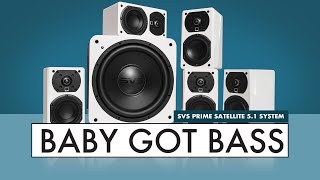 SUBWOOFER FIRST Home Theater System SVS Prime Satellite Speaker Review [upl. by Gabby864]