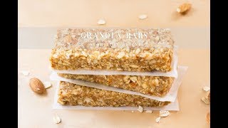 Granola Bars with Date Caramel  Vegan GlutenFree [upl. by Clive399]