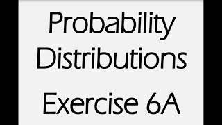 AS Maths  Statistics  Probability Distributions [upl. by Evonne602]