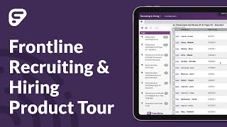 Frontline Recruiting amp Hiring Software Tour [upl. by Atteuqram]