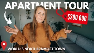 APARTMENT TOUR in Longyearbyen amp SNOW STORM in September  Svalbard [upl. by Oeram]