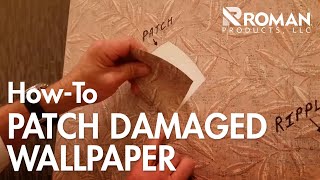 How to Patch Wallpaper  ROMAN Products [upl. by Hawkie974]