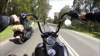 Harley Davidson Street Bob Ride with the boys [upl. by Nerrawed]