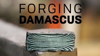 Forging Damascus Steel [upl. by Birdt]