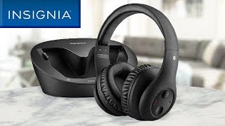 Insignia Wireless RF Headphones for TV amp Gaming [upl. by Kurr]