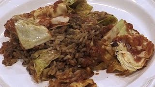 Easy Dirty Rice Cabbage Casserole Recipe [upl. by Otrebogad]