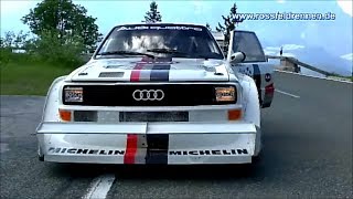 Audi Quattro E2 Pikes Peak  Walter Röhrl  Rossfeldrennen 2013 [upl. by Parsons]