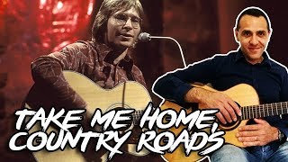 Take Me Home Country Roads  John Denver  Easy Guitar Lesson [upl. by Petulah]