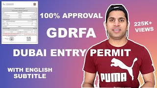 Apply GDRFA Entry Permit To Return To Dubai With English Subtitle GDRFAA Approval with New Updates [upl. by Nomrah633]