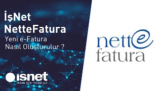 İşNet NetteFatura  Yeni eFatura Nasıl Oluşturulur [upl. by Saidnac215]