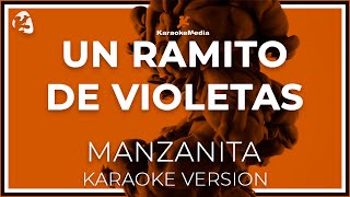 Manzanita  Un Ramito De Violetas LETRA INSTRUMENTAL KARAOKE ISRC ES54I0324312 [upl. by Desmond643]